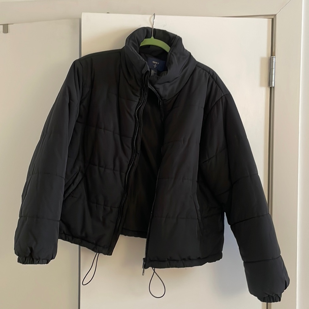 Black H&M puffer jacket